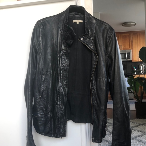 Vince Jackets & Blazers - Vince Biker Leather Jacket